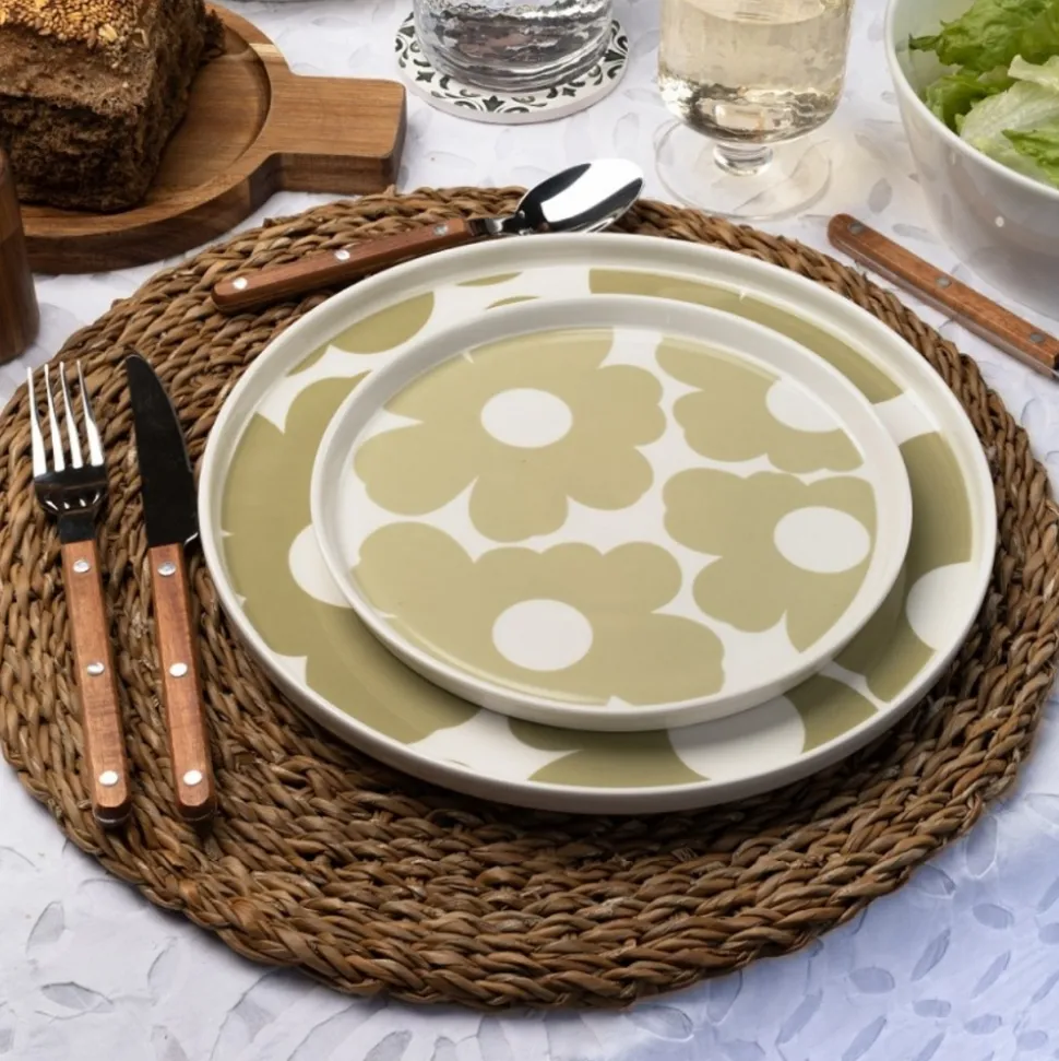 Komplet talerzy 20 cm 6 szt. Beige Bloom
