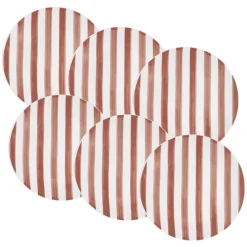 Komplet talerzy 20 cm 6 szt. Ligne róż