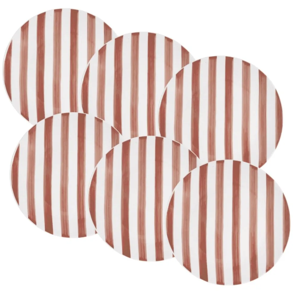 Komplet talerzy 20 cm 6 szt. Ligne róż