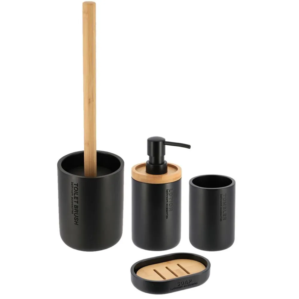 Komplet łazienkowy Loudis Black * TENDANCE Outlet