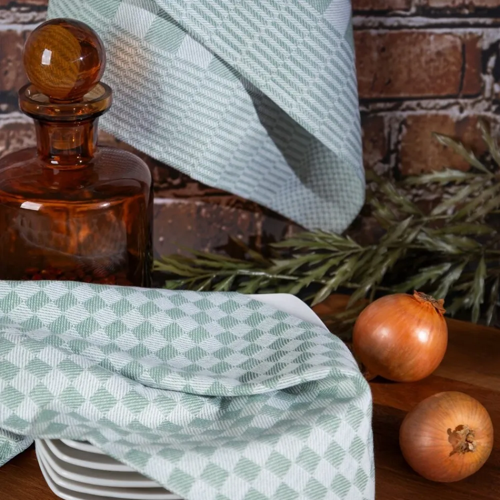 Komplet 2 ścierek MAURO 50x70 zielone * EUROFIRANY B.B. Choczyńscy Sp.J. Outlet