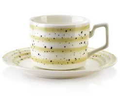 Komplet 6 filiżanek Joy beżowy 210 ml * Mondex Outlet