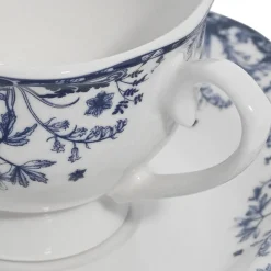 Komplet filiżanek 90 ml 6 szt. Reverie Blue * Estia Outlet