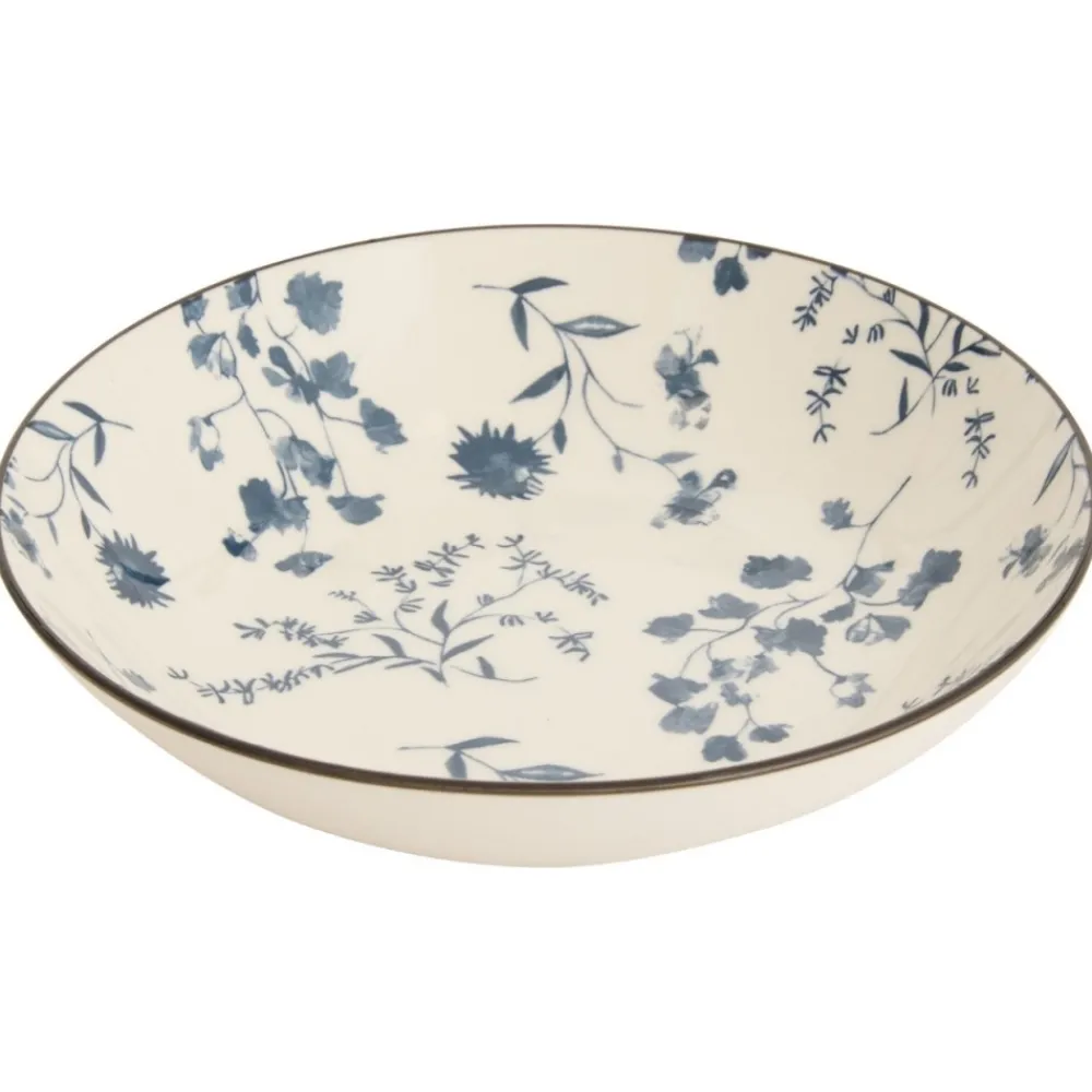 Komplet 6 głębokich talerzy Umami 20 cm kwiaty * Secret de Gourmet Best