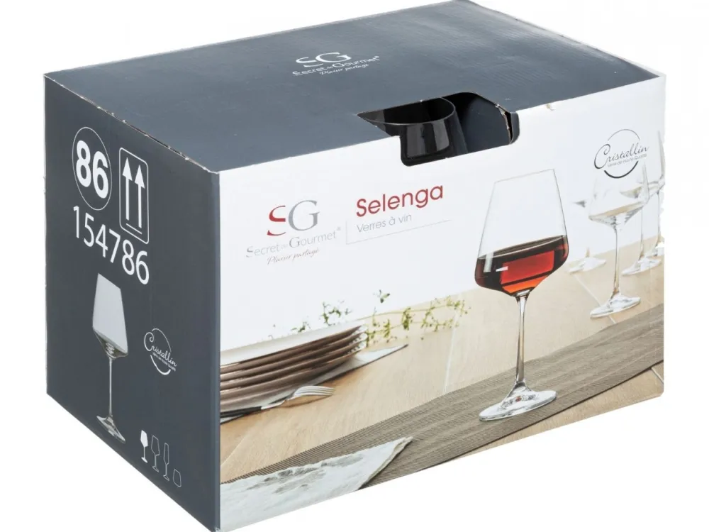 Komplet 6 kieliszków do wina 360 ml Selenga * Secret de Gourmet Sale