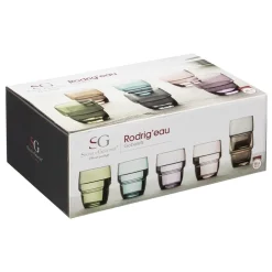 Komplet 6 kolorowych szklanek 280 ml * Secret de Gourmet Outlet