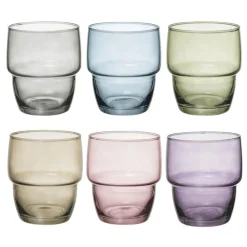 Komplet 6 kolorowych szklanek 280 ml * Secret de Gourmet Outlet