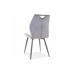Komplet 4 krzeseł Arco szare velvet * Signal Clearance