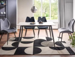 Komplet 2 krzeseł Arco szare velvet * Signal Sale