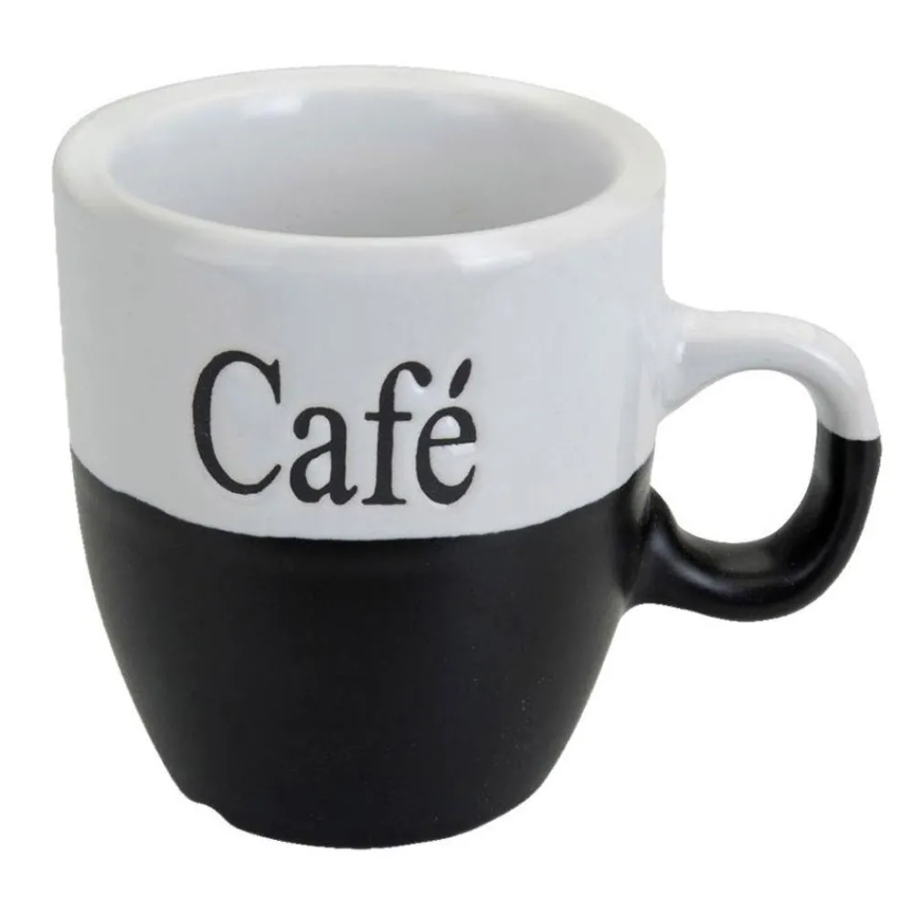 Komplet kubków do kawy biało czarne * Excellent Houseware Best