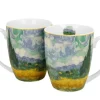Komplet 2 kubków 350 ml Van Gogh Wheat Field * Duo Outlet