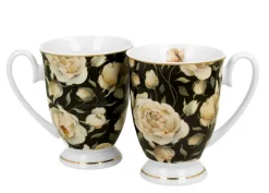 Komplet 2 kubków Royal English Roses Black 320 ml * Duo Online