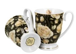 Komplet 2 kubków Royal English Roses Black 320 ml * Duo Online