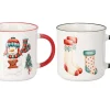 Komplet kubków z motywem świątecznym wzór 2 - Bałwanek * Excellent Houseware