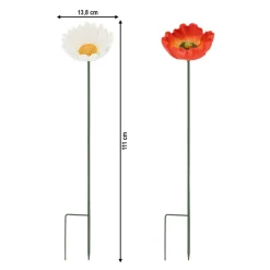 Komplet 2 kwiatów na piku h111 cm * Esschert Design Discount