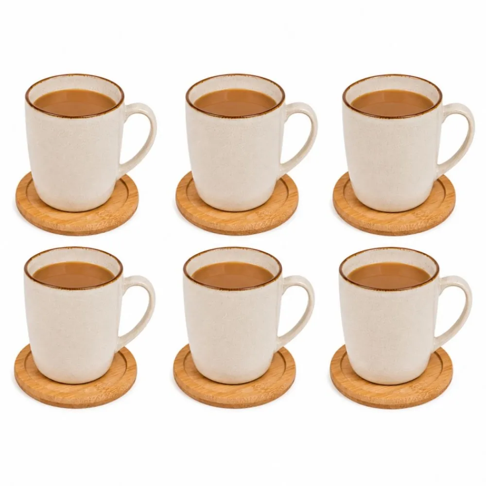 Komplet 6 podstawek bambusowych na blat * Secret de Gourmet New