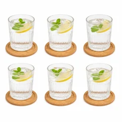 Komplet 6 podstawek bambusowych na blat * Secret de Gourmet New