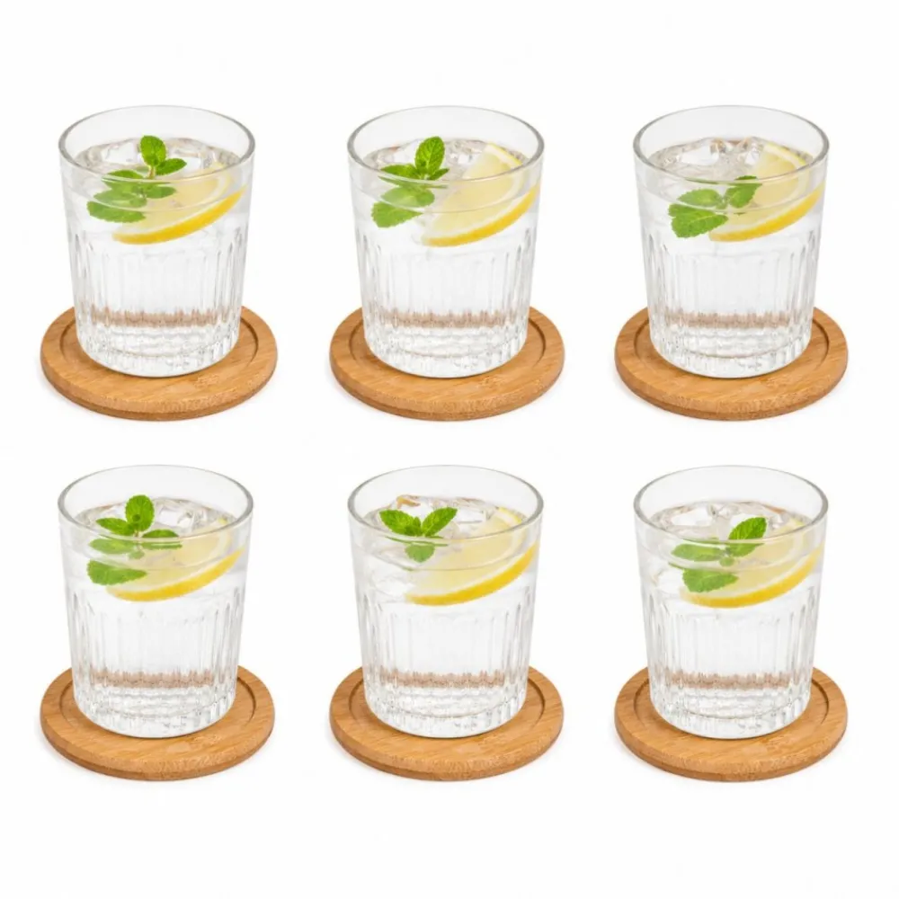 Komplet 6 podstawek bambusowych na blat * Secret de Gourmet New