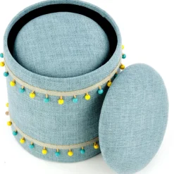 Komplet 2 puf Grado jasny niebieski * Halmar Clearance