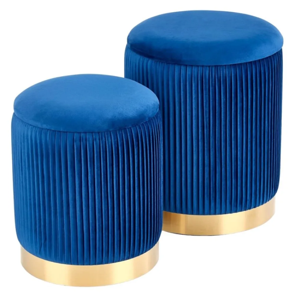 Komplet 2 puf MONTY granat * Halmar Discount