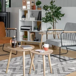 Komplet 3 stolików kawowych Mileo Nature * Atmosphera Online