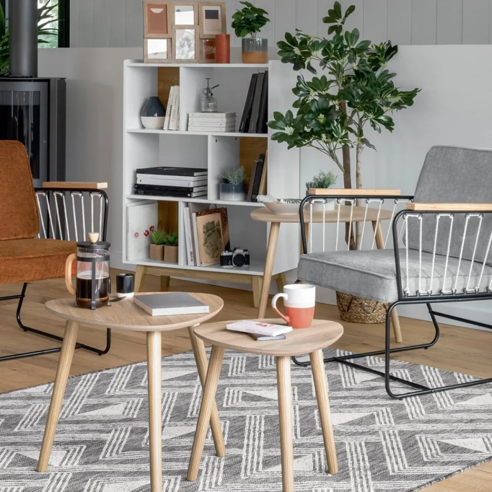 Komplet 3 stolików kawowych Mileo Nature * Atmosphera Online