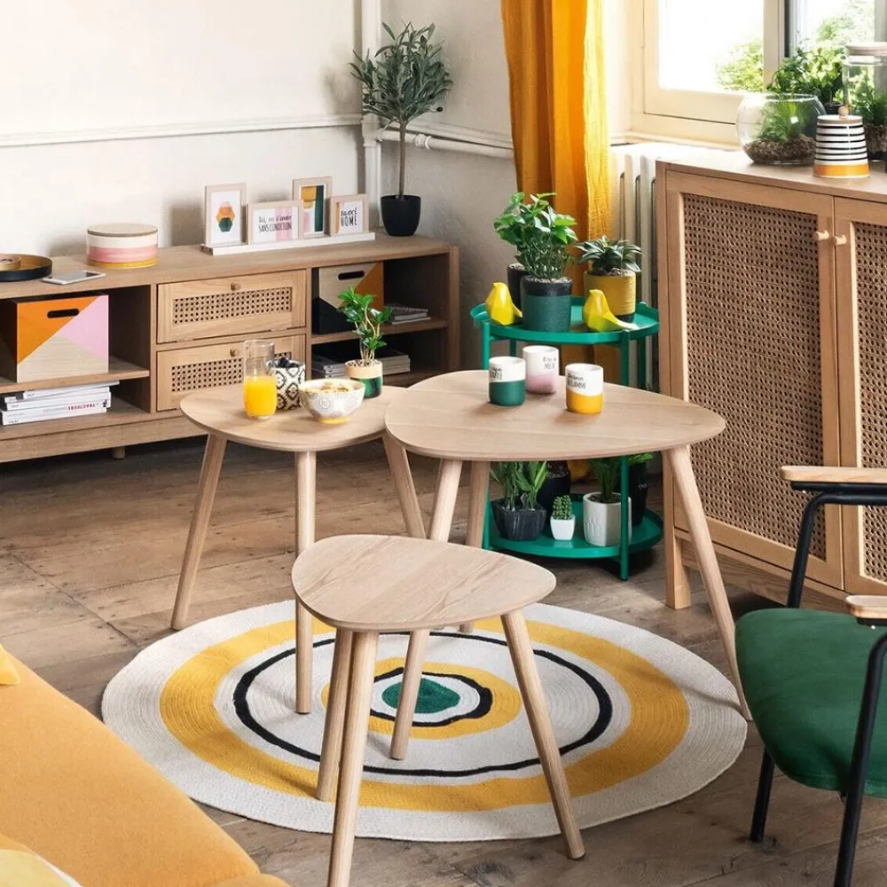 Komplet 3 stolików kawowych Mileo Nature * Atmosphera Online