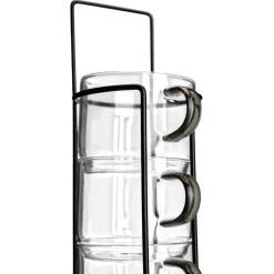 Komplet szklanek w stojaku 210 ml 4 szt. * Estia Outlet