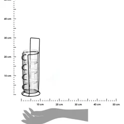 Komplet szklanek w stojaku 210 ml 4 szt. * Estia Outlet