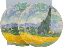 Komplet 2 talerze deserowe Van Gogh Wheat Field 19,2 cm * Duo Online