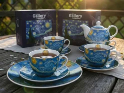 Komplet 2 talerze deserowe Van Gogh Starry Night 19,2 cm * Duo Hot