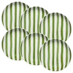 Komplet talerzy 20 cm 6 szt. Ligne zielone * Estia Outlet