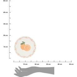 Komplet 6 talerzy deserowych 19 cm Fruity Orange * Secret de Gourmet Best