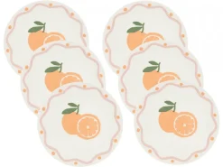 Komplet 6 talerzy deserowych 19 cm Fruity Orange * Secret de Gourmet Best