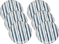 Komplet 6 talerzy deserowych 19 cm Umami Stripe * Secret de Gourmet Outlet