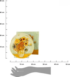 Komplet 2 talerzy deserowych Van Gogh Sunflowers * Duo