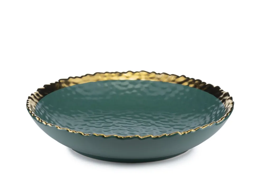 Komplet 2 talerzy Kati Green Gold * HowHomely New