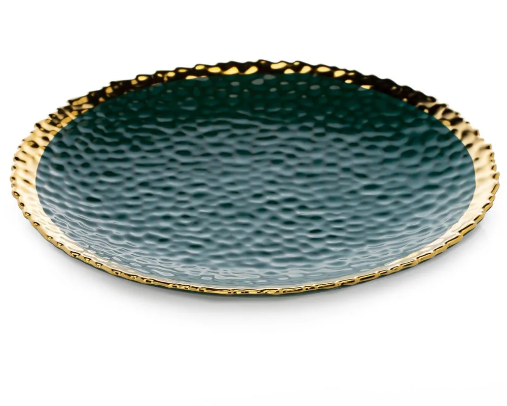 Komplet 2 talerzy Kati Green Gold * HowHomely New