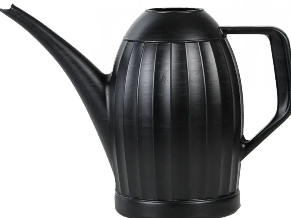 Konewka do podlewania roślin Ribbed czarna