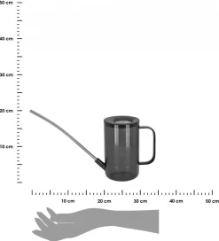 Konewka ozdobna szara 1L