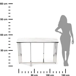 Konsola Amagat Silver White 120 cm