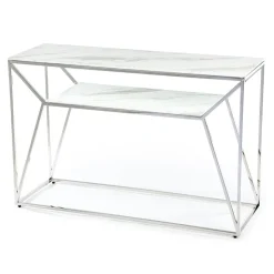 Konsola Farasin Silver White 120 cm