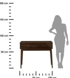 Konsola LARE ciemny orzech