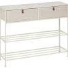 Konsola z 2 szufladami Tissa 100 cm beż