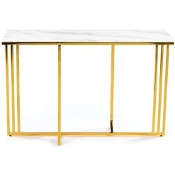 Konsola Amagat Gold White 120 cm * HowHomely Sale