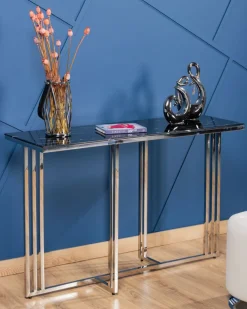 Konsola Amagat Silver Black 120 cm * HowHomely