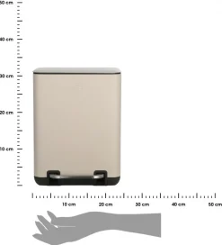 Kosz łazienkowy 6 L Cubic Taupe