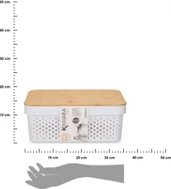 Kosz do przechowywania 14 cm biały