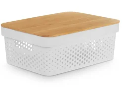 Kosz do przechowywania 14 cm biały