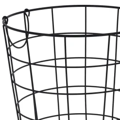 Kosz metalowy czarny druciak 29 cm